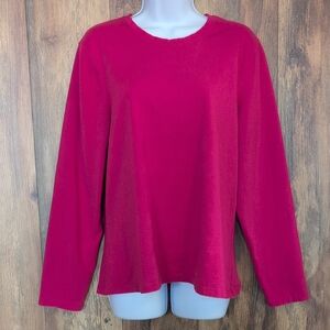 Old Navy Perfect Fit Stretch Fuchsia Pink Long Sleeve Tee Top XXL         F175